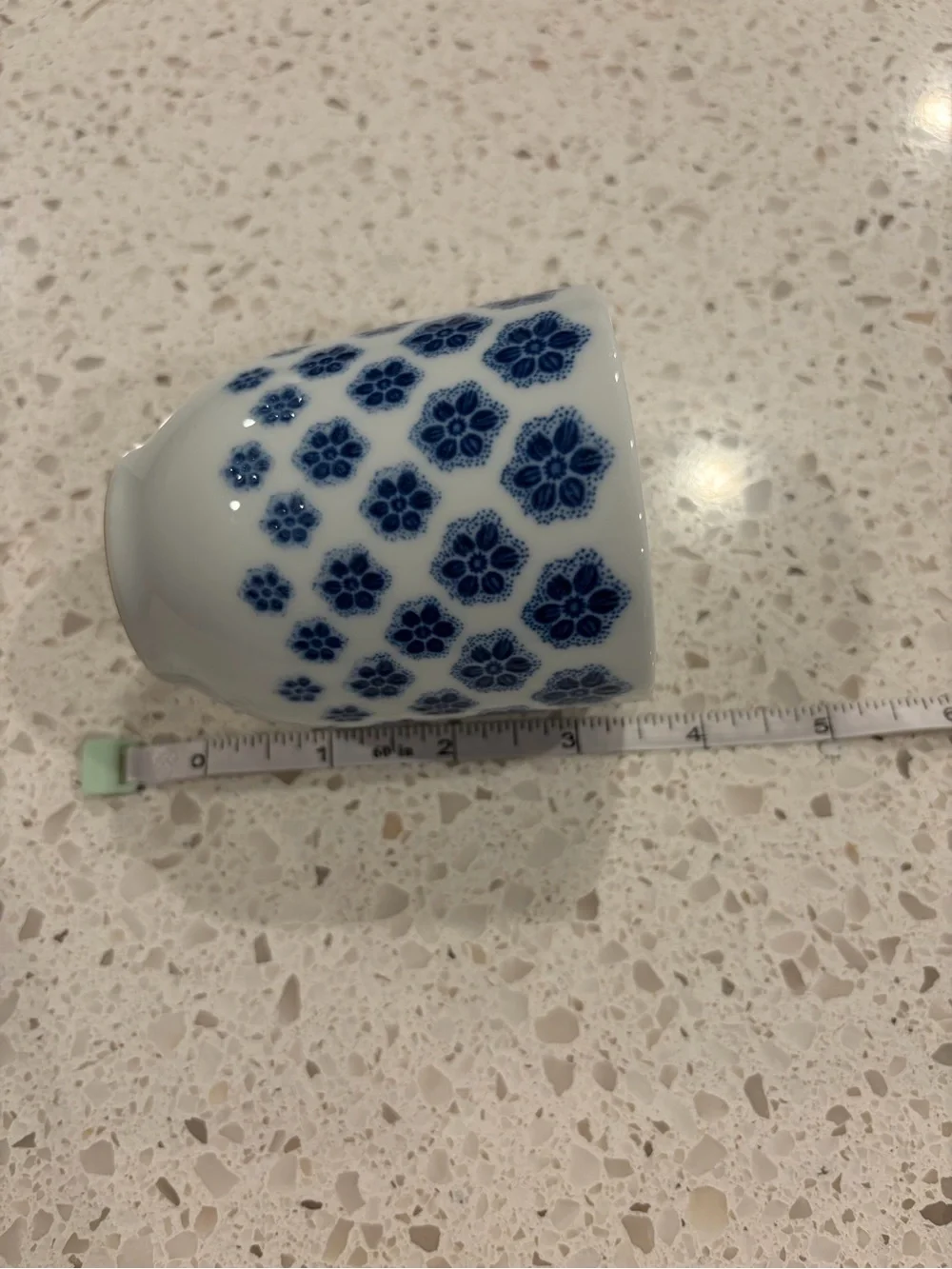 IKEA Blue Floral Ceramic Cup